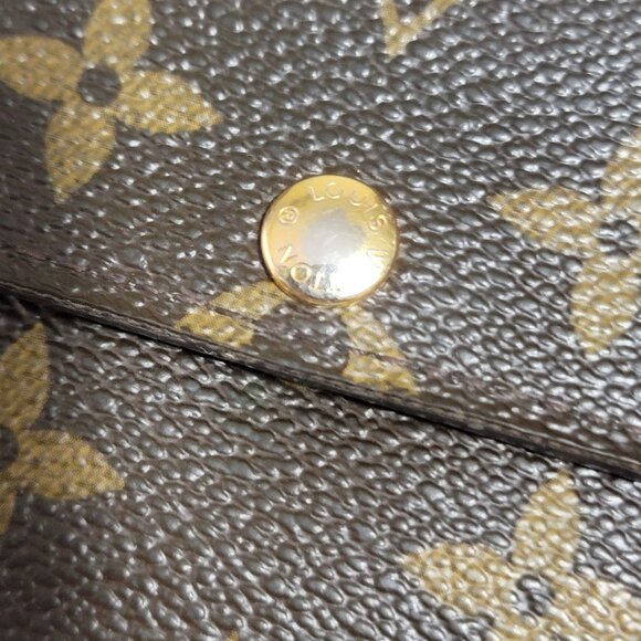 Louis Vuitton Sarah Long Wallet Monogram Portefeiulle Monogram Luxury Designer - Picture 8 of 15